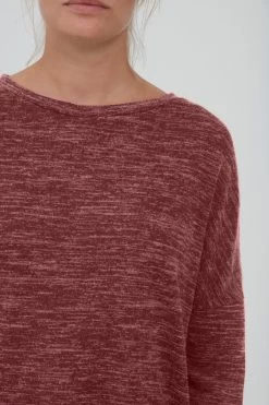 OXMO Sweatshirts Sweatshirt Benta Dames Bruin Gemêleerd -Oxmo Winkel be8bba5dbc1e51414694f8314f85ae4c