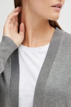 OXMO Vesten Gebreid Vest Kat Dames Grafiet -Oxmo Winkel bf1f459651671cd9df8dc4bf42919b0e