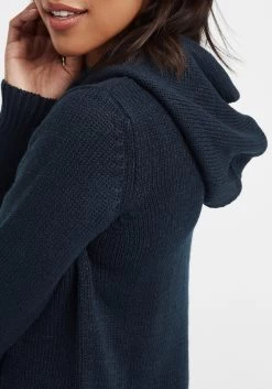 OXMO Hoodies Trui Cable Dames Blauw -Oxmo Winkel bfcb4cdc037091fea2a23f71d71fc551