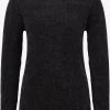 OXMO Fijngebreide Truien Trui Estella Dames Zwart