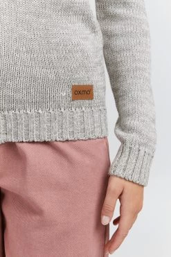 OXMO Vesten Gebreid Vest Phenix Dames Lichtgrijs -Oxmo Winkel c3569f967d99789c2c1cf3111e035946