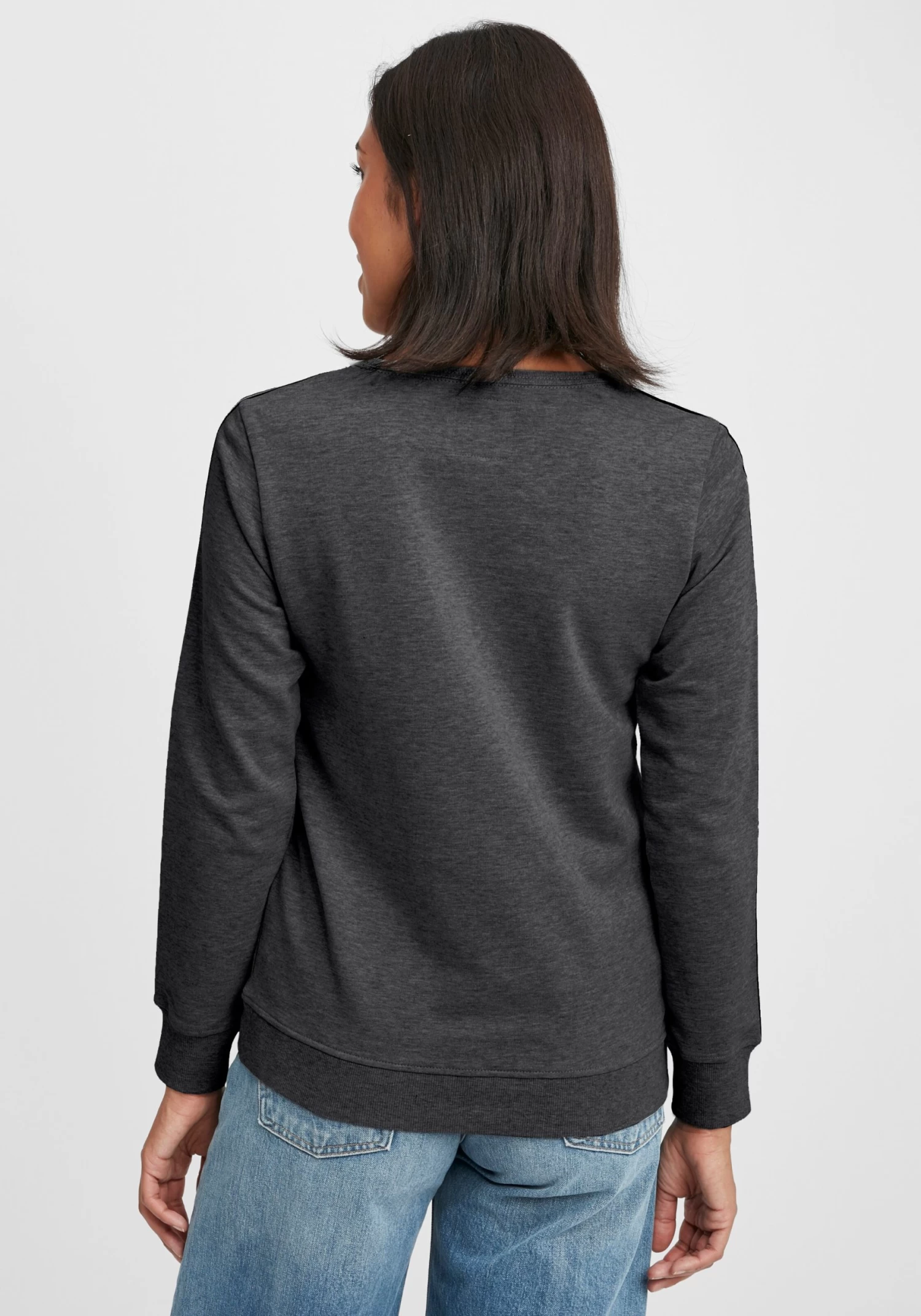 OXMO Sweatshirts Sweatshirt Gabita Dames Grijs 6 OXMO Sweatshirts Sweatshirt Gabita Dames Grijs - Afbeelding 4