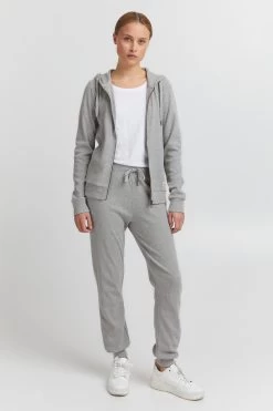 OXMO Sweatvesten Sweatvest Lova Dames Lichtgrijs -Oxmo Winkel c3f42ce10b2117201ea6e8930b37170b