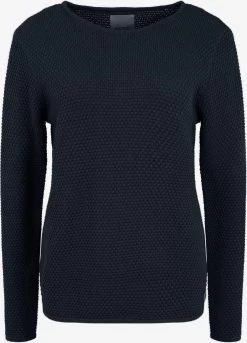 OXMO Fijngebreide Truien Trui Helen Dames Zwart