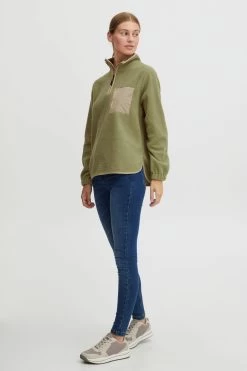 OXMO Truien Trui Piala Dames Groen -Oxmo Winkel c89fb29f7c14dbb7691023ddf2214f3b