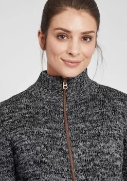 OXMO Vesten Gebreid Vest Phenix Dames Antraciet -Oxmo Winkel c963dd835dab2f0131256c30d159d911