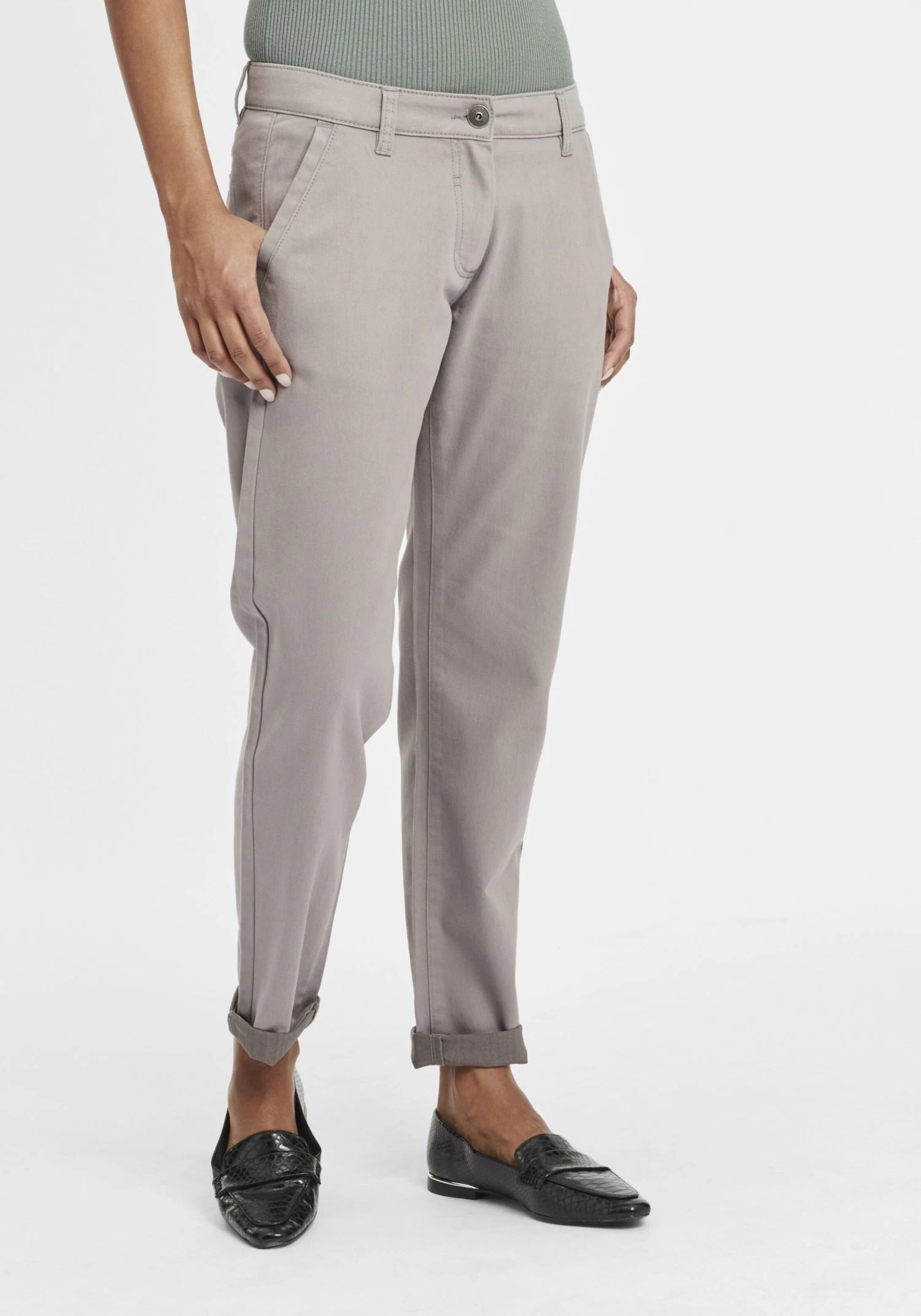 OXMO Chinos Regular Chino Doneta Dames Grijs 4 OXMO Chinos Regular Chino Doneta Dames Grijs - Afbeelding 2