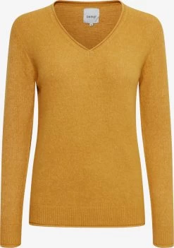 OXMO Fijngebreide Truien Trui Ilva Dames Geel