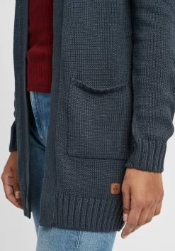 OXMO Vesten Gebreid Vest Paula Dames Blauw -Oxmo Winkel cbd1de9edfc44afbe9c827daa80bbb02