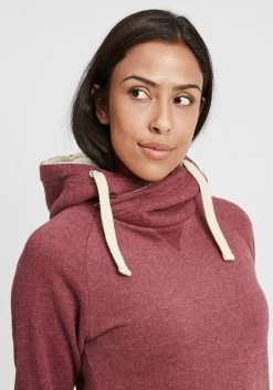OXMO Hoodies Sweatshirt Julia Pile Dames Rood / Bordeaux -Oxmo Winkel cc63c463387a0aec6270bf3d07107b72