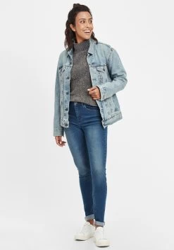 OXMO Jeans Skinny Jeans Lenna Dames Blauw -Oxmo Winkel cd81d008a76996c77c413908ec849796