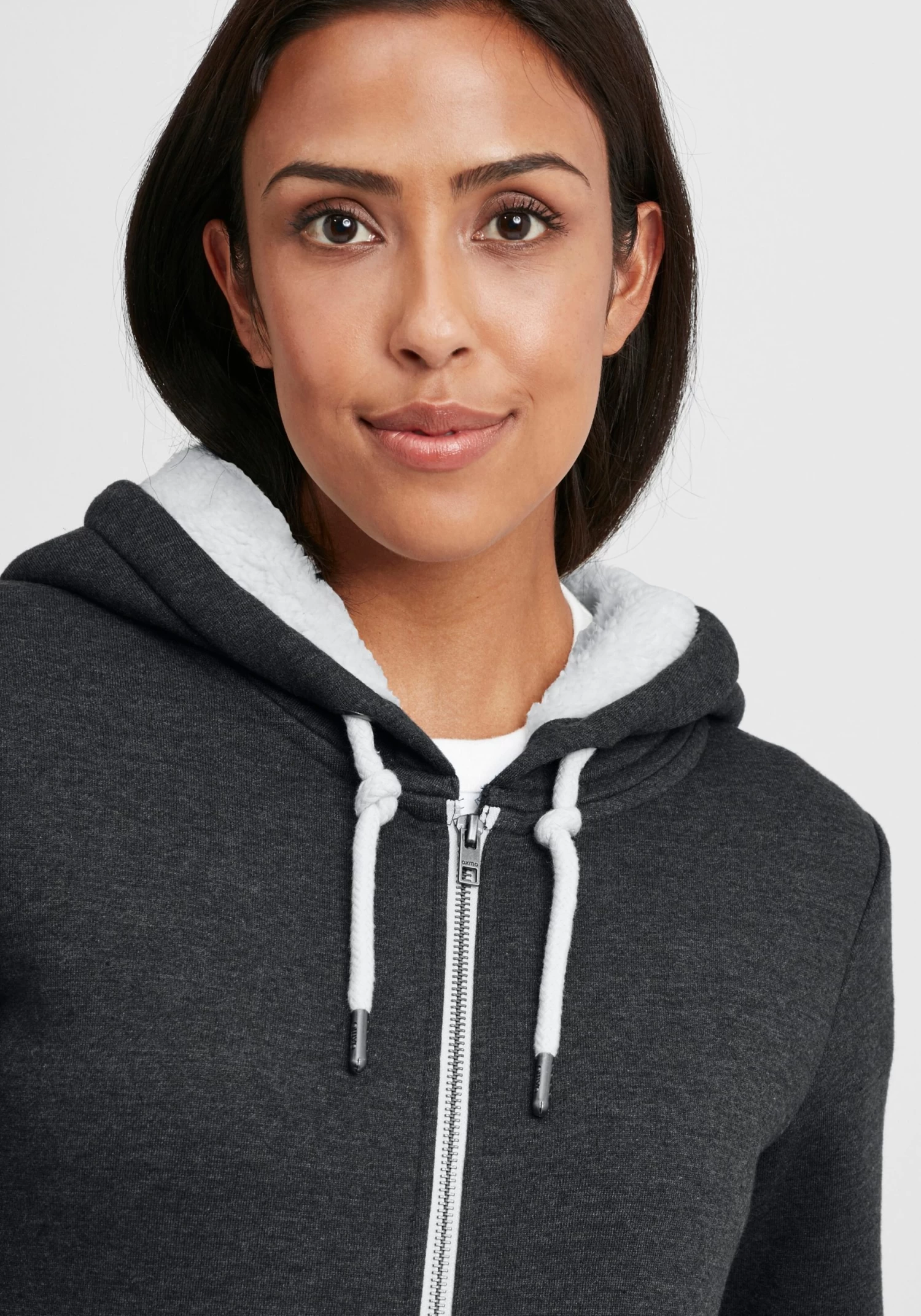 OXMO Sweatvesten Sweatvest Binja Dames Grijs 7 OXMO Sweatvesten Sweatvest Binja Dames Grijs - Afbeelding 5