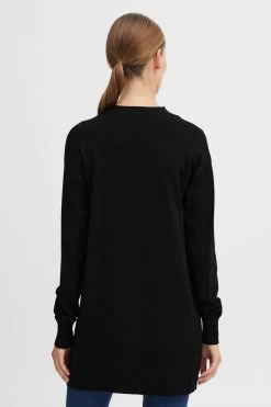 OXMO Vesten Gebreid Vest Oxkat Dames Zwart -Oxmo Winkel d14e6d4cbec38bed298e80a22a844161