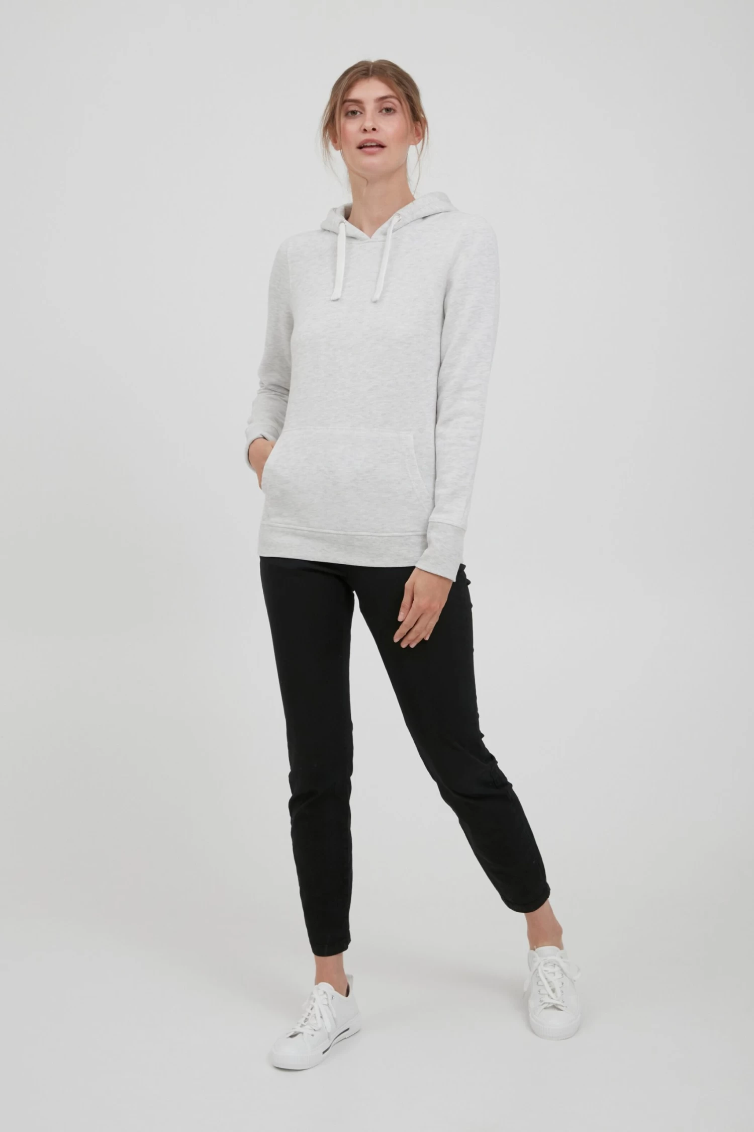 OXMO Hoodies Trui Olive Dames Wit 5 OXMO Hoodies Trui Olive Dames Wit - Afbeelding 3