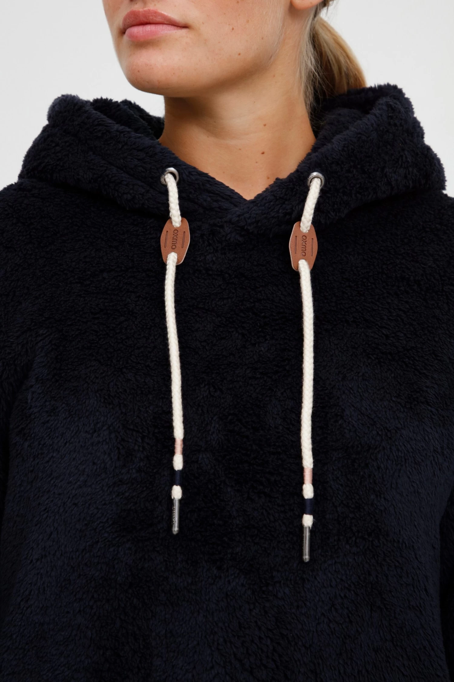 OXMO Hoodies Trui ANNIKEN Dames Donkerblauw 7 OXMO Hoodies Trui ANNIKEN Dames Donkerblauw - Afbeelding 5