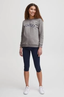 OXMO Sweatshirts Sweatshirt Coleen Dames Grijs Gemêleerd -Oxmo Winkel d93cb992d82642c7c49dfbbcfefc6fac