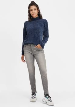 OXMO Jeans Slimfit Jeans Dames Grijs / Lichtgrijs / Grijs Gemêleerd -Oxmo Winkel d95b0c0aef470d6c89ee1cf18eb63111