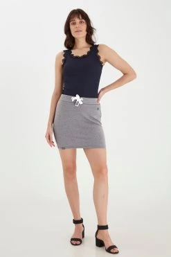 OXMO Mini Rokken Rok BENNTJE Dames Grijs -Oxmo Winkel d9be5e58842728cfe6206ddadc2494c2