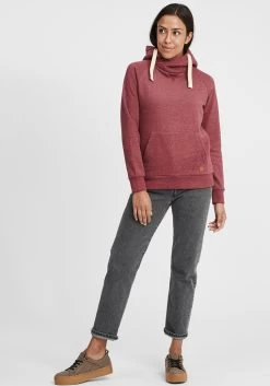 OXMO Hoodies Sweatshirt Julia Pile Dames Rood / Bordeaux -Oxmo Winkel da344e1f1372d85206b0b850ba8d648e