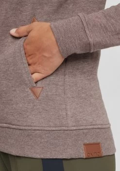 OXMO Hoodies Sweatshirt Vicky Hood Dames Bruin -Oxmo Winkel dac57e12141db5b53c8f289b664018bc