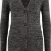 OXMO Vesten Gebreid Vest Philemona Dames Antraciet -Oxmo Winkel dac629c006456c185af6b2a9c33c1ffa