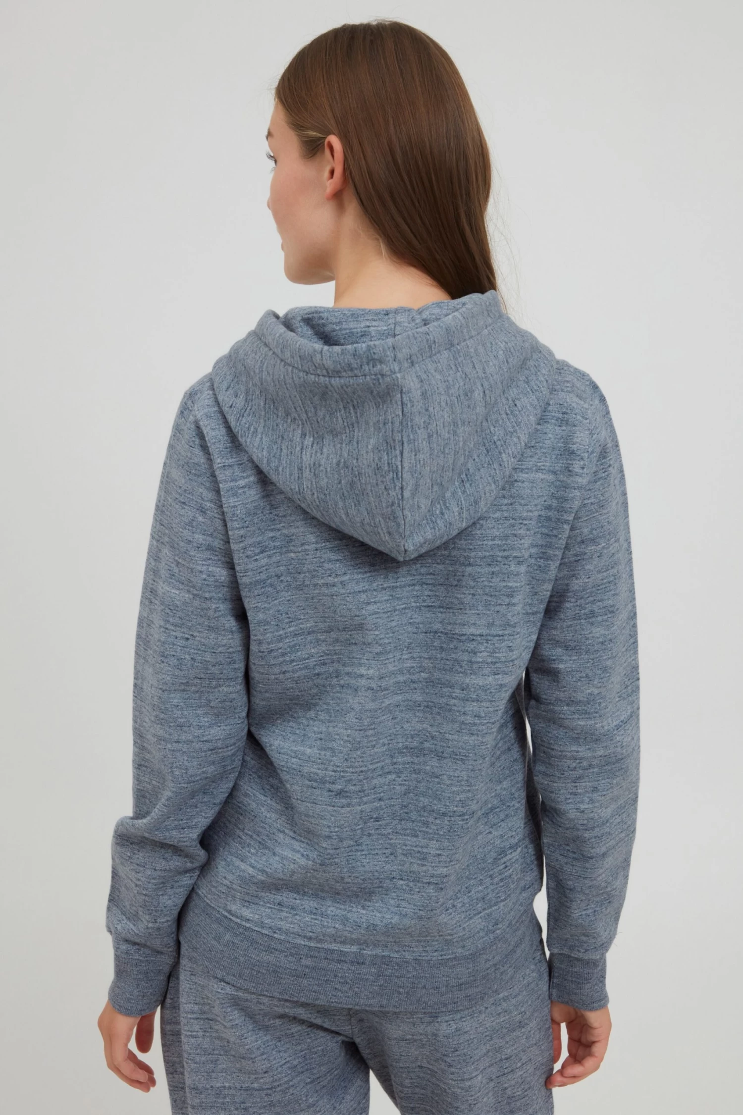 OXMO Sweatvesten Sweatvest Helna Dames Smoky Blue 6 OXMO Sweatvesten Sweatvest Helna Dames Smoky Blue - Afbeelding 4