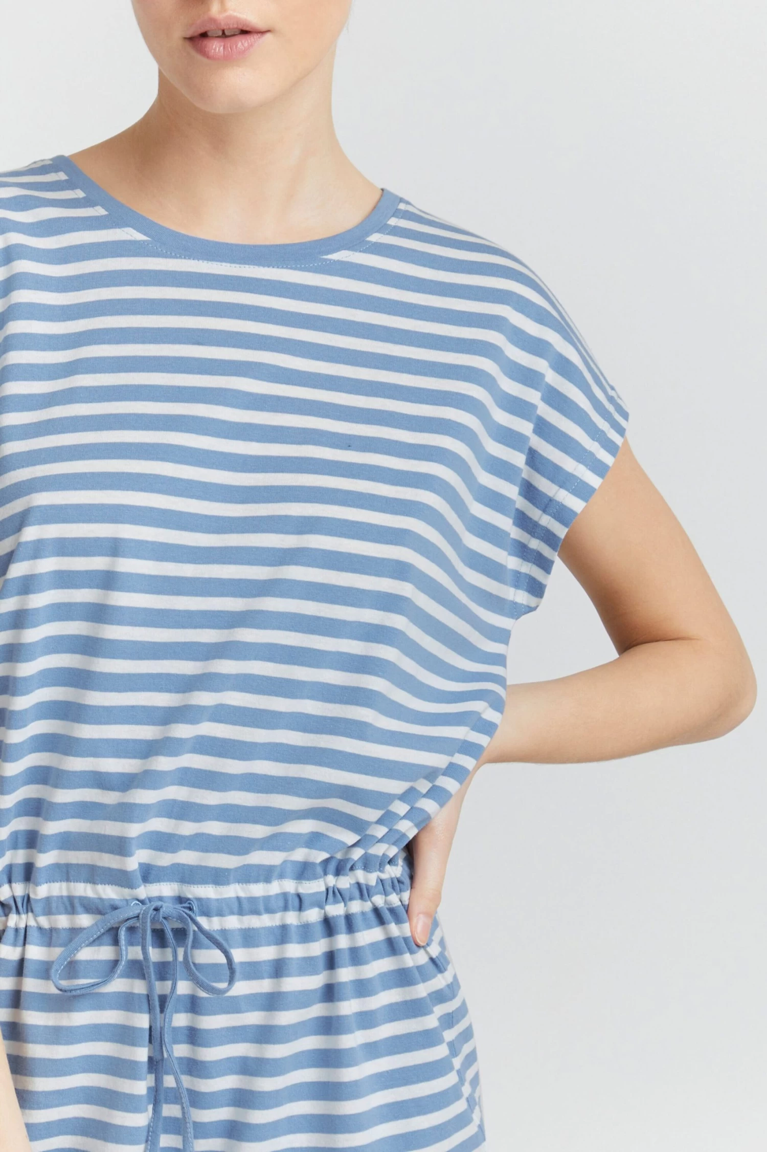 OXMO Mini Jurken Jurk Stilla Dames Blauw 7 OXMO Mini Jurken Jurk Stilla Dames Blauw - Afbeelding 5