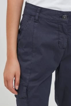 OXMO Cargobroeken Tapered Cargobroek Dames Blauw Gemêleerd -Oxmo Winkel e442c2a3b31e6ef3a8c0570774d1bdd4