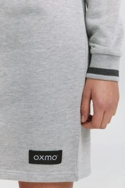 OXMO Mini Jurken Jurk Sweat Dames Donkergrijs -Oxmo Winkel e44ac8d4c082ccd13d639252e8d1b7e8