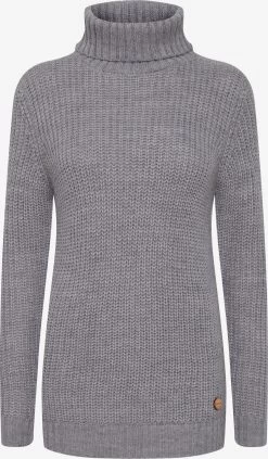 OXMO Coltruien Trui Nanna Dames Grijs Gemêleerd