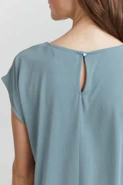 OXMO Blouse Tops Blouse Dames Blauw -Oxmo Winkel e49c90c54abe3a004c2bd96ab05cf09e