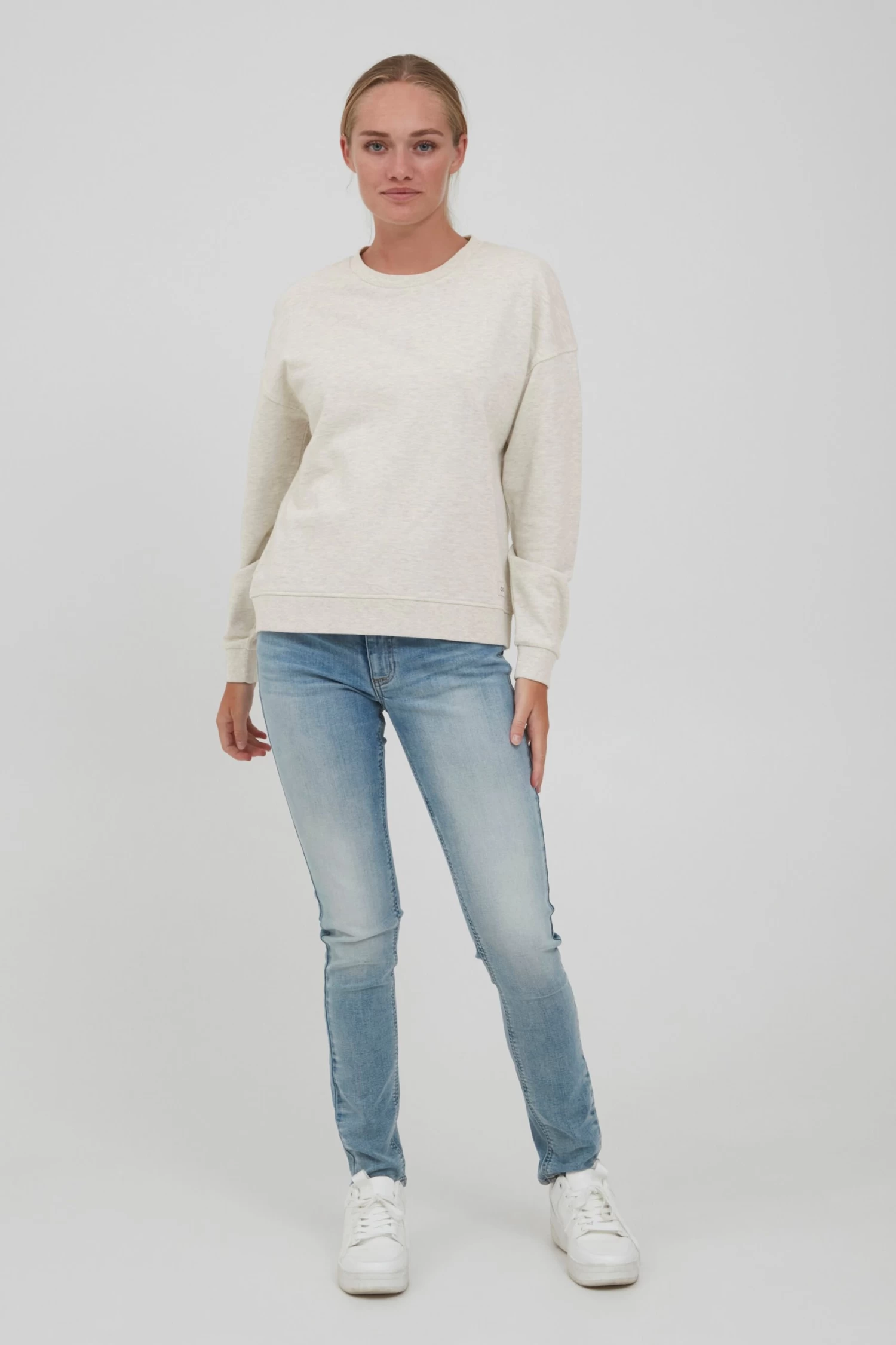 OXMO Sweatshirts Sweatshirt GRYNET Dames Wit 5 OXMO Sweatshirts Sweatshirt GRYNET Dames Wit - Afbeelding 3