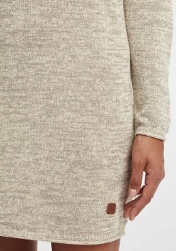 OXMO Mini Jurken Jurk Danielle Dames Beige Gemêleerd -Oxmo Winkel e62c1c89338d321abae9380d6bce34e7