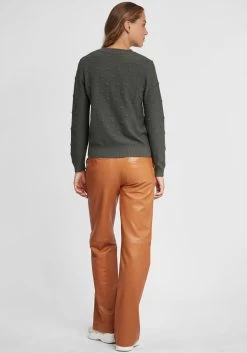 OXMO Fijngebreide Truien Trui Dotta Dames Grijs -Oxmo Winkel e67677ae6dd224bc465d3f7a25323db6