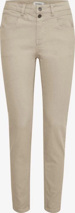OXMO Straight Regular Jeans Peetje Dames Beige