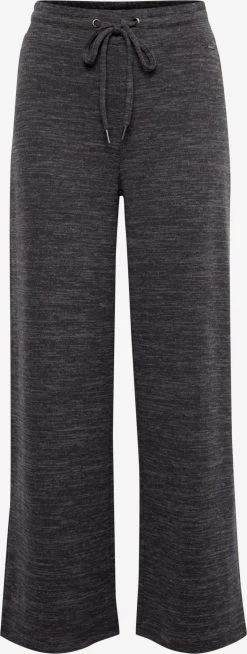 OXMO Pantalons Loosefit Broek Berenice Dames Donkergrijs