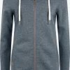 OXMO Sweatvesten Sweatvest Vicky Straight-Zip Dames Blauw -Oxmo Winkel eb3c1d1eb9f4de84111e628ab3612b45