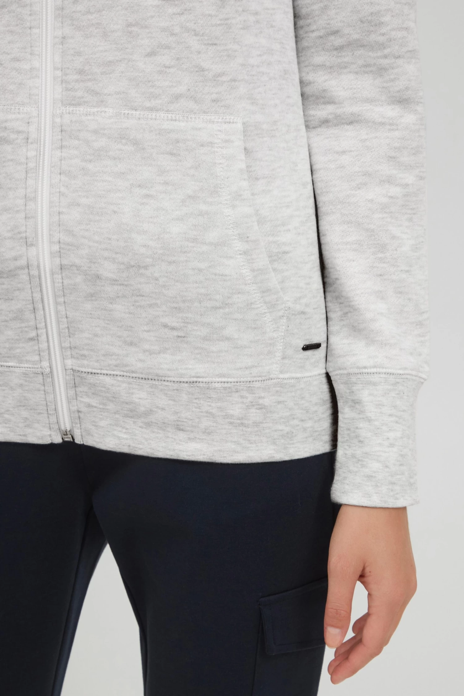 OXMO Sweatvesten Sweatvest Dames Grijs 8 OXMO Sweatvesten Sweatvest Dames Grijs - Afbeelding 6