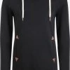 OXMO Hoodies Sweatshirt Vicky Dames Zwart