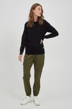 OXMO Truien Trui MARIA Dames Zwart -Oxmo Winkel ef05821d1a3fb65e35953d60f78e0d84