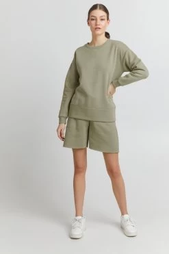 OXMO Sweatshirts Sweatshirt Holma Dames Groen -Oxmo Winkel f00e0eb6f16b7850a292953a9b615f27