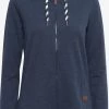OXMO Sweatvesten Sweatvest WANDA Dames Donkerblauw