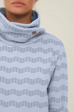 OXMO Sweatshirts Sweatshirt VERNITA Dames Lichtblauw -Oxmo Winkel f243ed20a76258aa08c3b5b83c3ac1e1