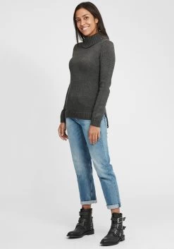 OXMO Coltruien Trui OXPIA Dames Grijs -Oxmo Winkel f2f1356519b388c761446e191f18b3fb