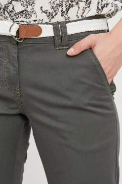 OXMO Chinos Slimfit Chino Chakira Dames Grijs / Basaltgrijs -Oxmo Winkel f3da8d1a0f9b04ec0caf9202aa882513