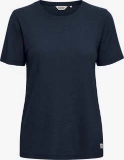 OXMO T-shirts Shirt Pim Dames Blauw Gemêleerd