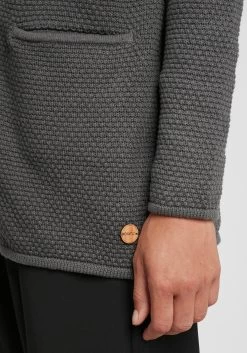 OXMO Vesten Gebreid Vest Hilda Dames Grijs -Oxmo Winkel f75ac5236ac6f4bcd16ba3a7f3d8fb7d