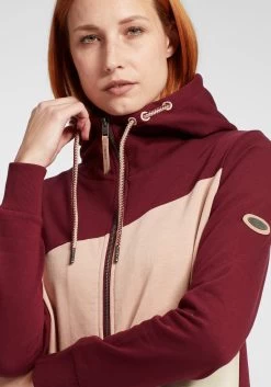 OXMO Sweatvesten Sweatvest Aggi Dames Rood -Oxmo Winkel f97fd641e5ef8ce5446a4988488d17f0