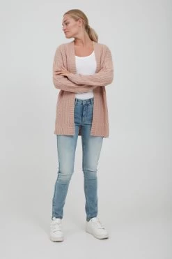 OXMO Vesten Gebreid Vest Cle Dames Rosa -Oxmo Winkel fa4bc8898b14599dd47645b9f7f6a2e2