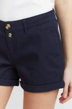 OXMO Shorts Regular Broek Piera Dames Blauw -Oxmo Winkel fece908c99ea3c1958becc16cca0b53b